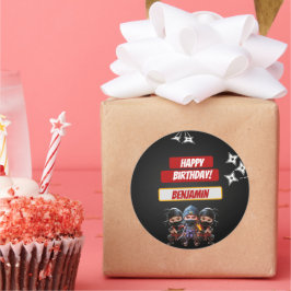 Nina Verjaardag Ronde Sticker