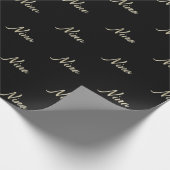 Nina white gold Handwriting Geschenkpapier Cadeaupapier (Hoek)