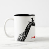 Ninakupenda "Ik hou van je" mok giraffe (Links)