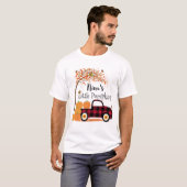 Nina's kleine pompoenen rode vrachtwagen herfst t-shirt (Voorkant volledig)