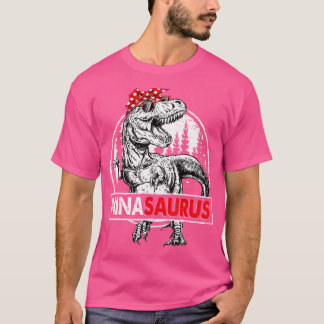 Ninasaurus T Rex Dinosaur Nina Saurus Moederdag T-shirt