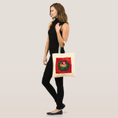 Nine Ball in kerstmis Wreaton Red Tote Bag (Voorkant (model))