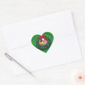 Nine Ball in Wreath on Green Hart Sticker (Envelop)