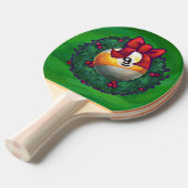 Nine Ball in Wreath on Green Tafeltennisbatje (Voorkant Gekanteld)
