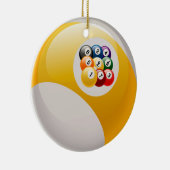 NINE BALL RACK BILLIARDS BALL ORNAMENT (Rechts)