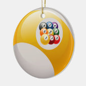 NINE BALL RACK BILLIARDS BALL ORNAMENT (Links)
