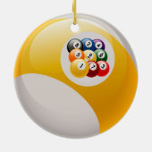 NINE BALL RACK BILLIARDS BALL ORNAMENT (Achterkant)