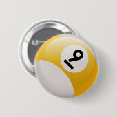 NINE BALL RONDE BUTTON 5,7 CM (Voorkant /achterkant)