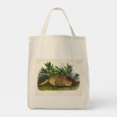 Nine-Buurt, langwerpige Armadillo van Audubon Tote Bag (Achterkant)