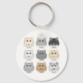 Nine Chinchilla Design Sleutelhanger (Voorkant)