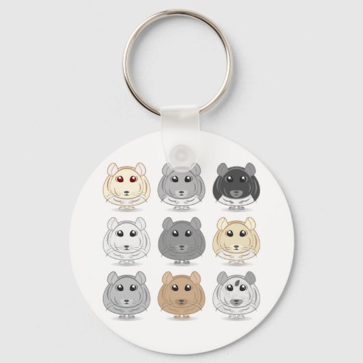 Nine Chinchilla Design Sleutelhanger (Voorkant)