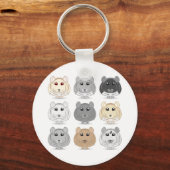 Nine Chinchilla Design Sleutelhanger (Voorkant)