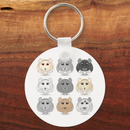 Nine Chinchilla Design Sleutelhanger (Voorkant)