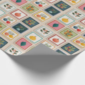 Nine Christmas Ornaments in Bold Frames Cadeaupapier (Hoek)