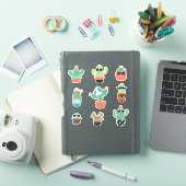 Nine Cool Cacti Sticker (iPad Cover)