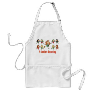 Nine Dames Dancing Apron Standaard Schort