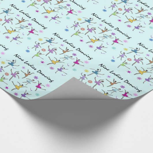 Nine Dames Dancing Cadeaupapier (Hoek)