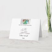 Nine Dames Dancing Feestdagen Kaart (Achterkant)