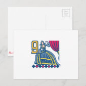 Nine Dames Dancing Feestdagenkaart (Voorkant / Achterkant)