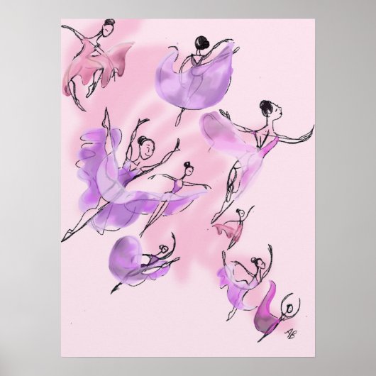 "Nine Dames Dancing" Poster (Voorkant)