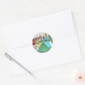 Nine Dames Dancing Ronde Sticker (Envelop)