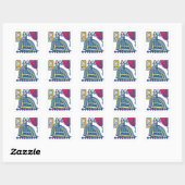 Nine Dames Dancing Vierkante Sticker (Vel)