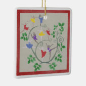 Nine Dames dansende kerstversiering Keramisch Ornament (Rechts)