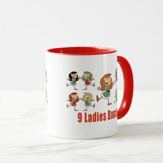 Nine Dames Dansende Mokken (Voorkant rechts)