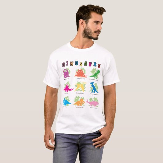 Nine Dinosaurs T-Shirt (Voorkant volledig)