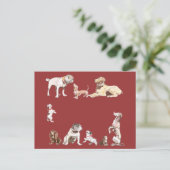 Nine Dogs Briefkaart (Staand voorkant)