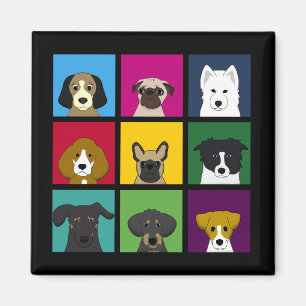 Nine Dogs Magneet