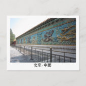 Nine Dragon Wall Briefkaart (Voorkant)