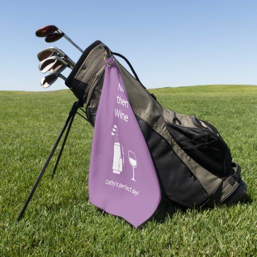 Nine en Wijn Golfhanddoek (Groen)