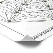 Nine-Gelaagde Nonagon die Poster kleurt (Hoek)