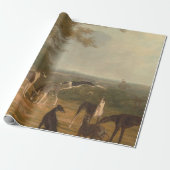 Nine Greyhounds in een landschap Jacques Laurent Cadeaupapier (Uitgerold)