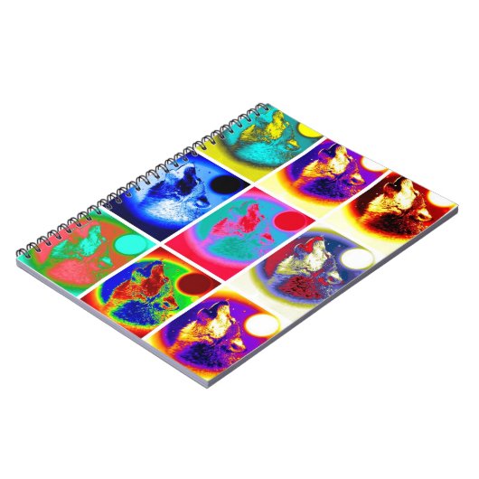 Nine Howling Wolf Portraits Notitieboek (Linkerzijde)