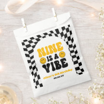 Nine Is A Vibe Retro Negende 9e Verjaardagsfeestje