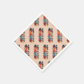 Nine Ladies Dancing Cut-Out Stencil Retro Style 1 Servet (Hoek)