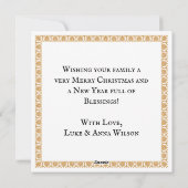 Nine Ladies Dancing | Twaalf Dagen Kerstmis Feestdagenkaart (Achterkant)