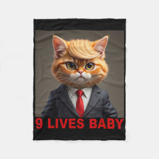 Nine Lives Babykat Grappige Trump-aanhanger Stem T Fleece Deken