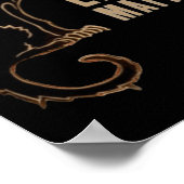Nine Lives Black Cat Sticker Poster (Hoek)
