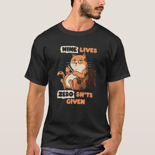 NINE LIVES Cat Kitten T-shirt (Voorkant)