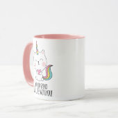 Nine Lives Cute Catcorn Kawaii Valentijnsdag Mok (Voorkant links)