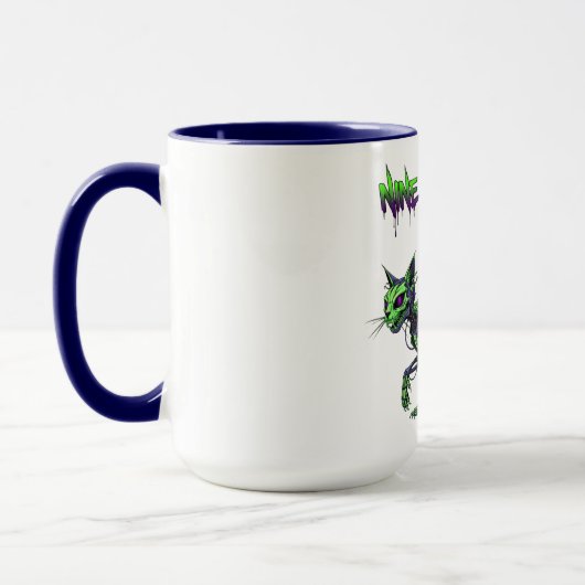 Nine Lives Left Black Cat Halloween Mok (Links)