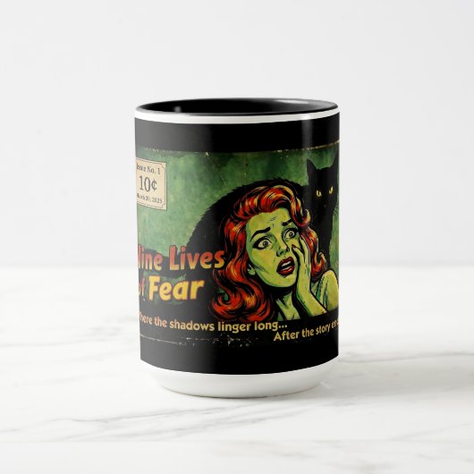 Nine Lives of Fear – Uitgave Nr. 1 Retro Horror Po Mok (Midden)