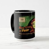 Nine Lives of Fear – Uitgave Nr. 1 Retro Horror Po Mok (Voorkant links)