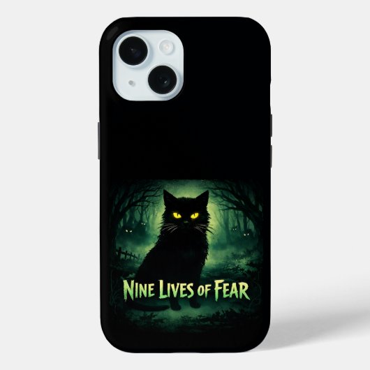 Nine Lives of Fear – Zwarte Kat Case-Mate iPhone Case (Achterkant)