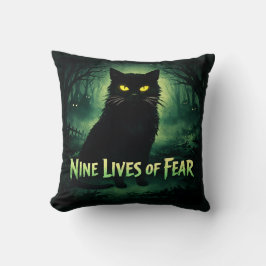 Nine Lives of Fear – Zwarte Kat Kussen