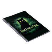 Nine Lives of Fear – Zwarte Kat Notitieboek (Rechterzijde)