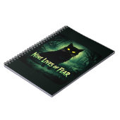 Nine Lives of Fear – Zwarte Kat Notitieboek (Linkerzijde)